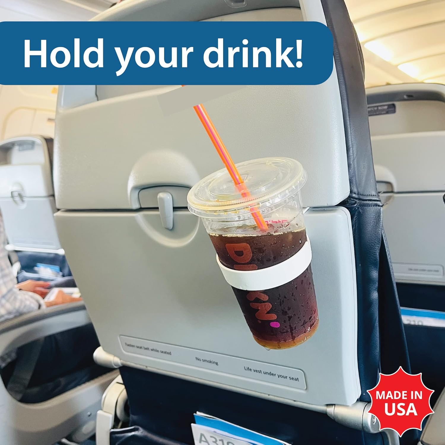 Airplane Drink or Phone Holder Travel Accessory